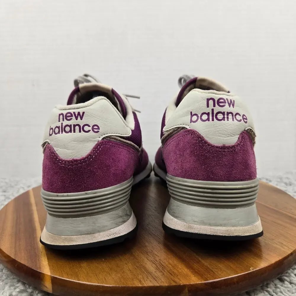 New Balance Mens 12D Classic 574 Core Plus Purple Cactus Flower Casual Sneaker